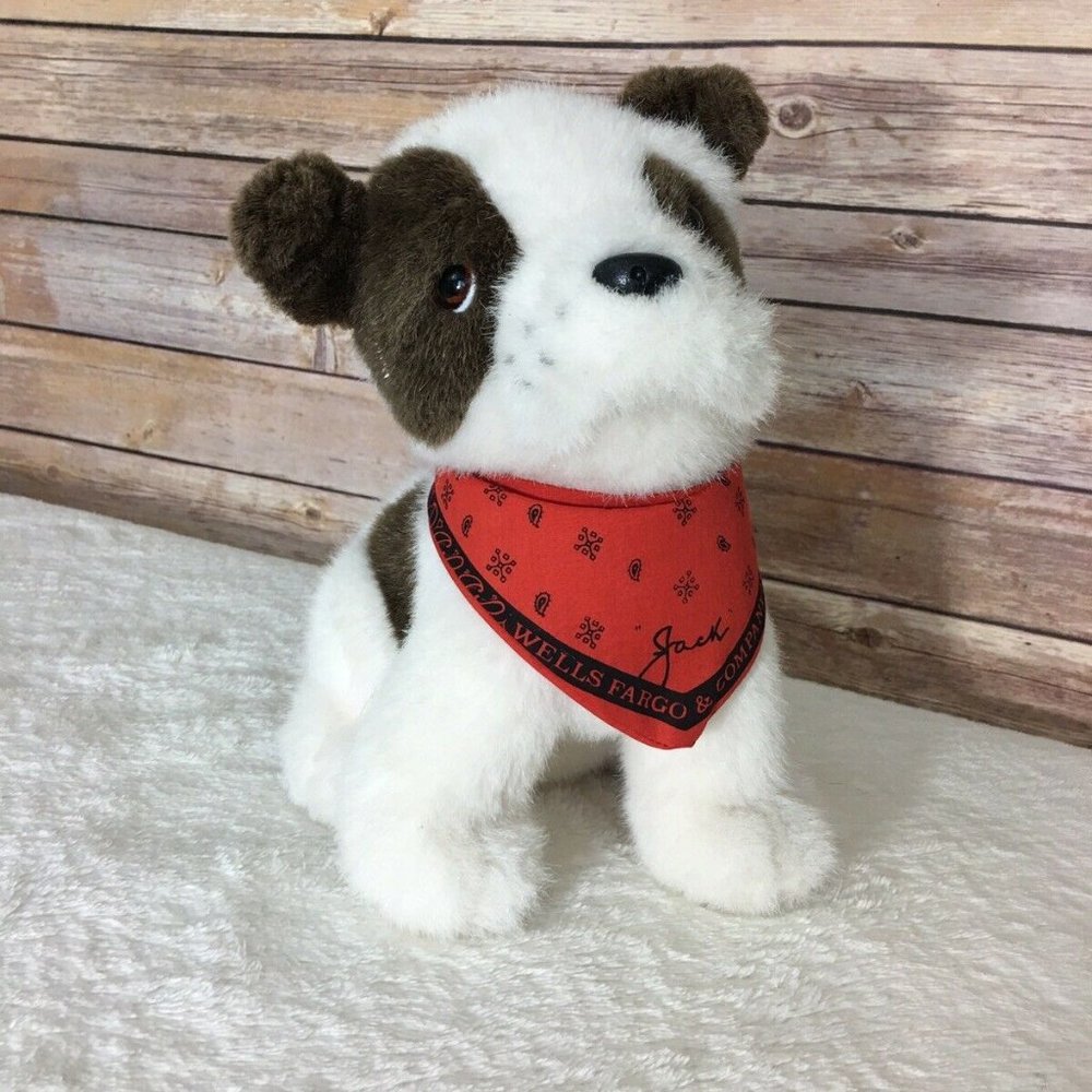 Wells Fargo Jack the Dog Plush Red Bandana
